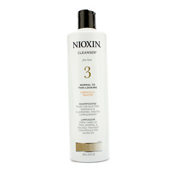 Shampoo System 3 Cleanser para cabelo fino, tratado com quimica e normal