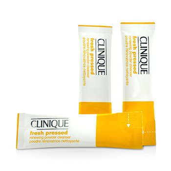 Clinique Fresh Pressed Renewing Powder Cleanser com Vitamina C Pura - Todos os Tipos de Pele