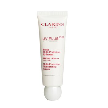 Clarins UV Plus [5P] Tela Hidratante Multiproteção Antipoluição SPF 50 - Translúcido