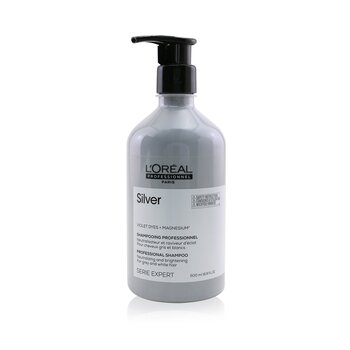 Professionnel Serie Expert - Silver Violet Dyes + Magnesium Neutralising and Brightening Shampoo (For Grey and White Hair)