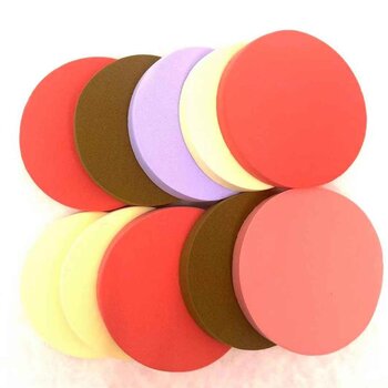 LUISA LOUISA Makeup sponge 10pcs special set (Random Color)(round shape)