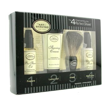 Starter Kit - Unscented: Pre Shave Oil + Shaving Creme + Brush + Bálsamo pós barba