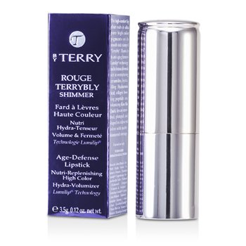 Batom Rouge Terrybly Shimmer Age Defense Lipstick - # 801 So Flamenco