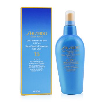 Protetor solar Sun Protection Spray livre de óleo SPF15