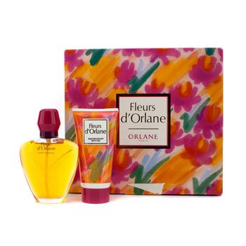 Caixa Fleurs D'Orlane: Secret De Orlane Parfum 50ml/1.6oz + Fleurs D'Orlane Bath Gel 50ml/1.6oz (Caixa levemente danificada)
