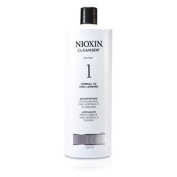 Shampoo System 1 Cleanser p/ cabelo fino, Normal e cabelo com aparenvia mais fina