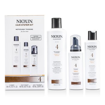 Kit System 4 Para Cabelo Fino, Quimicamente Tratado, Notavelmente Mais Ralo
