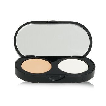 Kit de corretivos New Creamy - Corretivo cremoso Porcelain + Pó compacto White Sheer Finish Pressed Powder