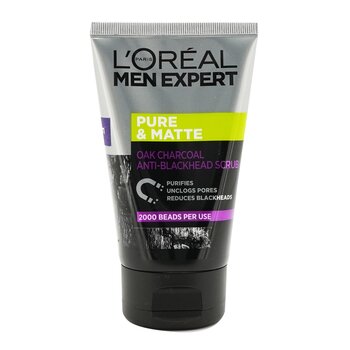 Esfoliante Men Expert Pure & Matte Charcoal Black Scrub