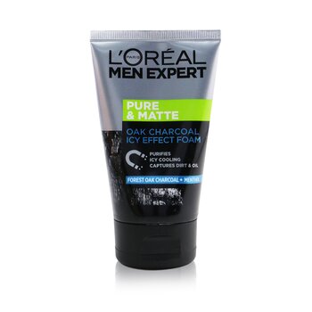 Mousse de Limpeza Men Expert Pure & Matte Icy Effect Charcoal Black