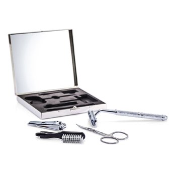 Kit The Well Mannered Groom: Prestobarba + Tesoura + Cortador De Unha + Pincel + Caixa