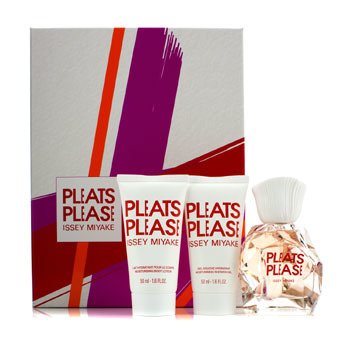 Kit Pleats Please: Edt Spray 50ml/1.6oz + Loção Para Corpo 50ml/1.6oz + Sabonete Liquido 50ml/1.6oz