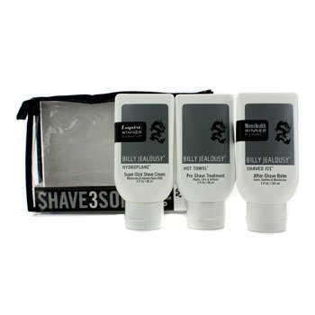 Shave3Some: Hydroplane Super Slick Shave Cream 88ml + Hot Towel Pre Shave Treatment 88ml + Shaved Ice After Shave Balm 103ml
