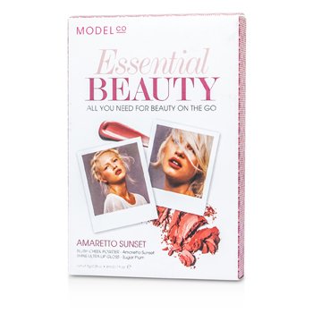 Essential Beauty (1x Blush Cheek Powder, 1x Shine Ultra Lip Gloss) - Amaretto Sunset
