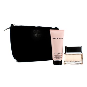 Kit Dahlia Noir: Eau De Parfum Spray 50ml/1.7oz + Loção Para Corpo 100ml/3.3oz + Necessaire