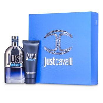 Kit Just Cavalli Him (Nova Embalagem): Eau De Toilette Spray 90ml/3oz + Sabonete Liquido 75ml/2.5oz