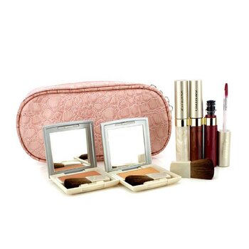 Kit de Maquiagem Cheek & Lip With Pink Cosmetic Bag (2xBlush, 3xGloss, 1xPincel, 1xNecessaire)