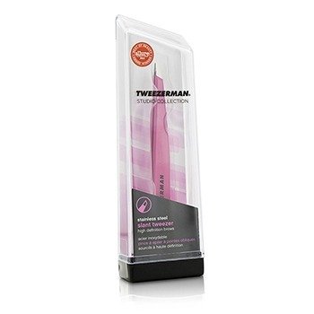 Tweezerman Pinça Slant Tweezer - Pink (Coleção Studio)