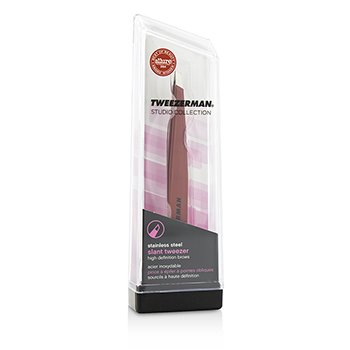 Tweezerman Pinça Slant Tweezer - Signature Red (Coleção Studio)