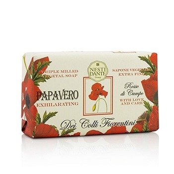 Dei Colli Fiorentini Triple Milled Vegetal Soap - Poppy