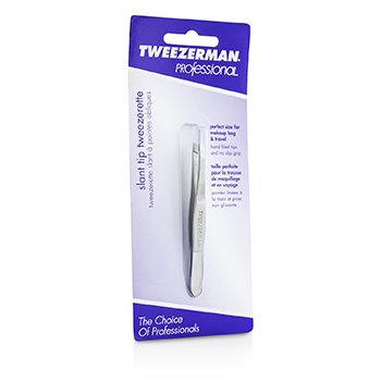 Professional Slant Tip Tweezer - Classic Stainless Steel