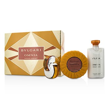 Omnia Indian Garnet Coffret: Eau De Toilette Spray 15ml/0.5oz + Scented Soap 150g/5.3oz + Body Lotion 75ml/2.5oz