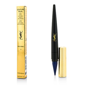 Couture Kajal 3 in 1 Eye Pencil (Khol/Eyeliner/Eye Shadow) - #2 Bleu Cobalt