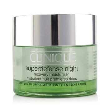 Clinique Superdefense Night Recovery Moisturizer - Para combinação de muito seco a seco