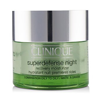 Clinique Superdefense Night Recovery Moisturizer - Para combinação oleosa a oleosa