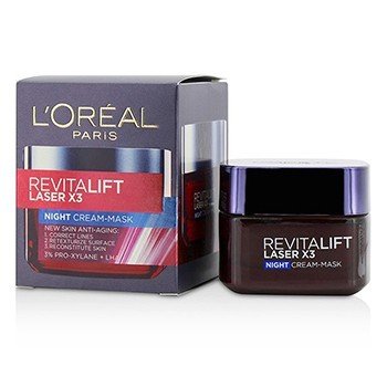 Revitalift Laser x3 New Skin Anti-Aging Night Cream-Mask