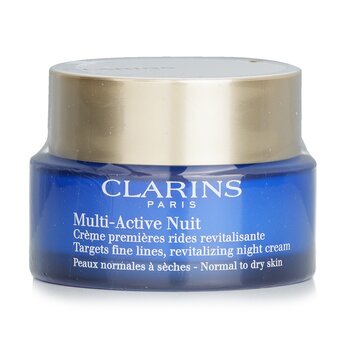 Multi-Active Night Targets Creme de noite revitalizante para linhas finas - para pele normal a seca