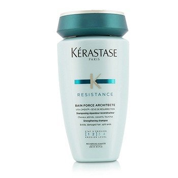 Kerastase Shampoo Resistance Bain Force Architecte Strengthening (Para Cabelos Quebradiços, Danificados e Pontas Duplas)