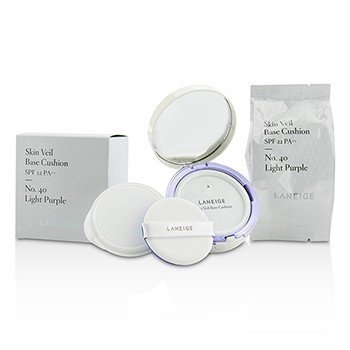 Skin Veil Base Cushion SPF 22 - #No. 40 Light Purple