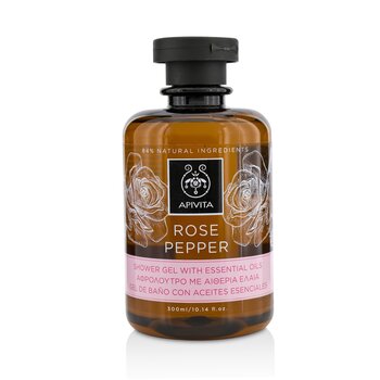 Rose Pepper Shower Gel with Essential Oils