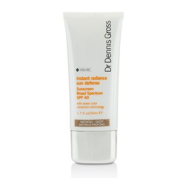 Instant Radiance Sun Defense Sunscreen Broad Spectrum SPF 40- Medium - Deep