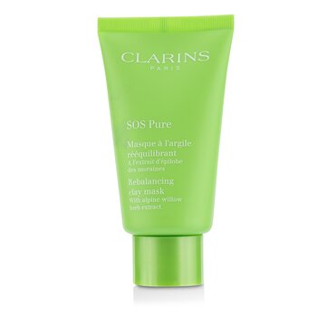 SOS Pure Rebalancing Clay Mask com Alpine Willow - Pele Mista a Oleosa