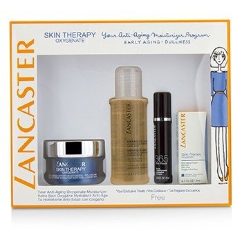 Skin Therapy Oxygenate Set: Moisturizer Gel-Cream 50ml+ Serum Youth Renewal 10ml+ Eye Care 3ml+ Express Cleanser 100ml