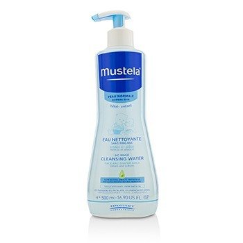 Mustela Água de limpeza sem enxágue (rosto e área da fralda) - para pele normal