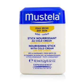 Mustela Stick nutritivo com creme frio (lábios e bochechas) - para pele seca