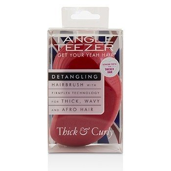 Tangle Teezer Thick & Curly Detangling Hair Brush - # Salsa Red (For Thick, Wavy and Afro Hair)