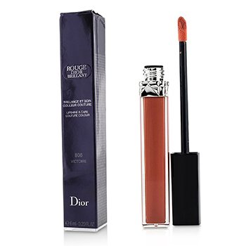 Rouge Dior Brillant Lipgloss - # 808 Victoire (Box Slightly Damaged)