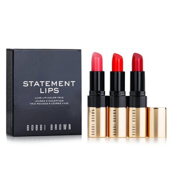 Luxe Lip Color Trio - #20 Retro Coral, #26 Retro Red, #29 Sunset Orange