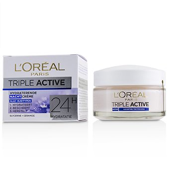 Triple Active Hydrating Night Cream 24H Hydration - For All Skin Types