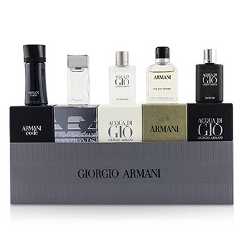 Men Miniature Coffret: Acqua Di Gio, Code, Acqua Di Gio Profumo, Eau Pour Homme, Diamonds