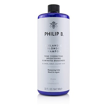 Philip B Icelandic Blonde Shampoo (Tone Correcting Brightening Eliminates Brassiness - Blonde, Gray, Silver H
