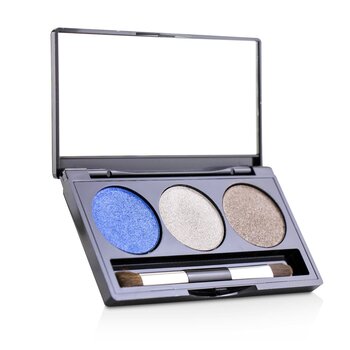 Laura Geller Baked Cream Glaze Trio Eyshadow Palette With Brush - # Sandy Lagoon