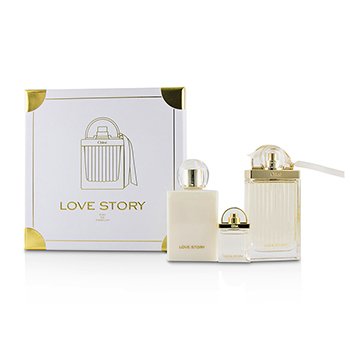 Love Story Coffret: Eau De Parfum Spray 75ml/2.5oz + Perfumed Body Lotion 100ml/3.4oz + Eau De Parfum 7.5ml/0.25oz