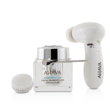 Diamond Glow Facial Micro-Polish Exfoliator (1x Micro-Exfoliating Cream 50ml, 1x Cleansing Device, 1x Brush Head)