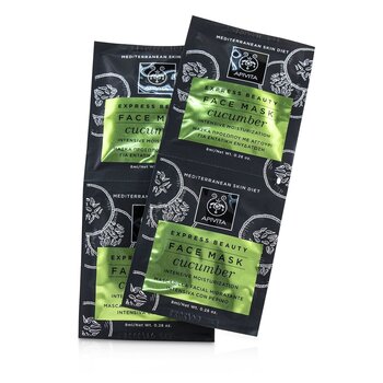 Apivita Máscara Facial Express Beauty com Pepino (Hidratação Intensiva)