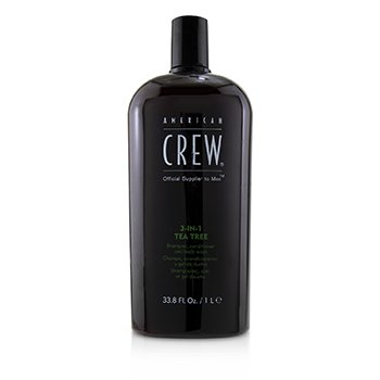 American Crew Men 3-IN-1 Tea Tree Shampoo, Conditioner and Body Wash